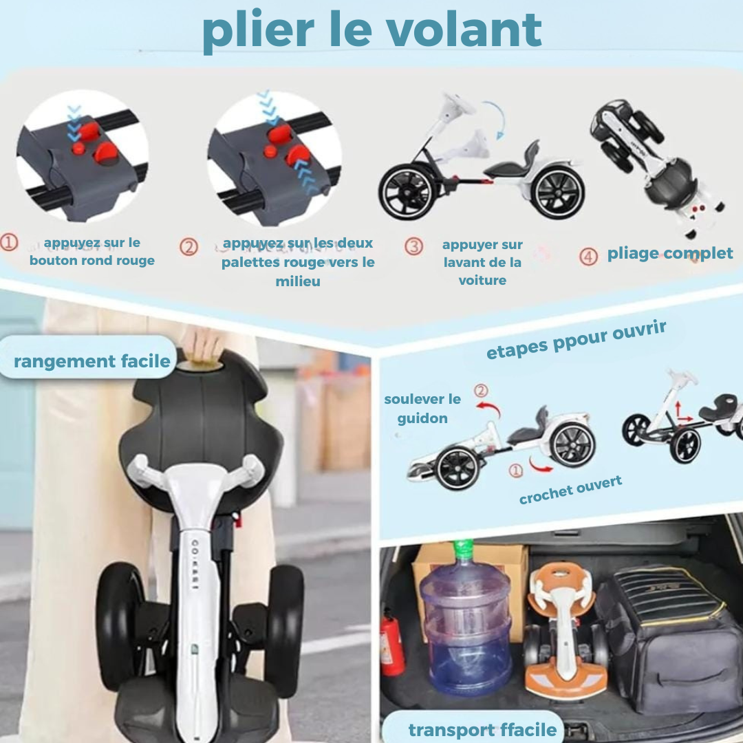 Voiture enfant intelligente à roues multiples- سيارة أطفال ذكية متعددة العجلات
