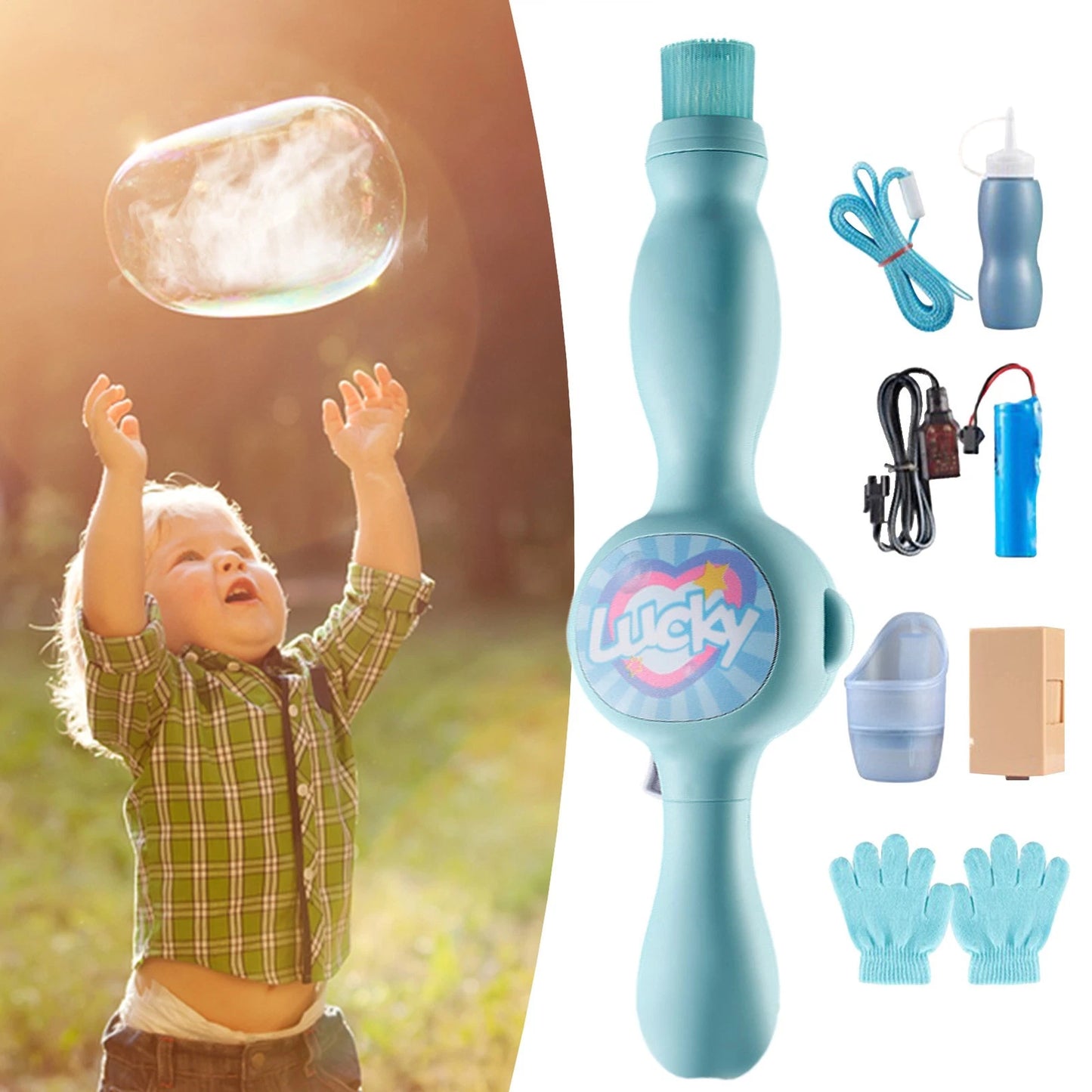 Pistolet à bulles magique pour enfants  - مسدس الفقاعات السحري للأطفال