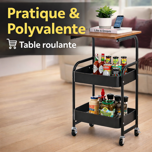 Table de Rangement 3 niveaux - عربة تخزين متعددة المستويات
