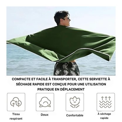 Serviette en microfibre à séchage rapide - منشفة مايكروفايبر سريعة التجفيف