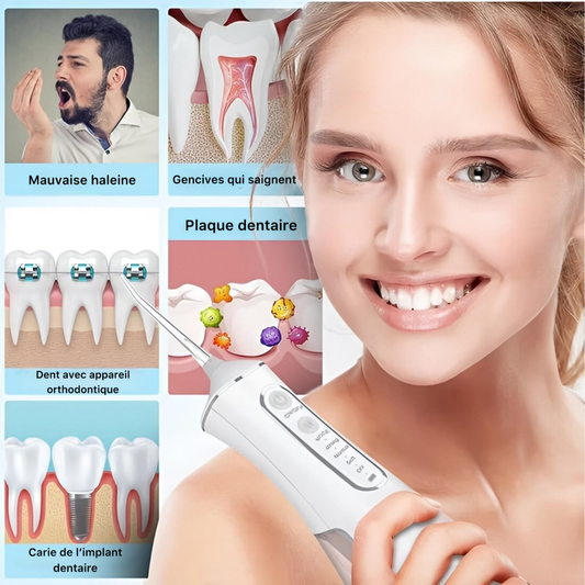 Hydropulseur dentaire portable - جهاز تنظيف الأسنان المائي