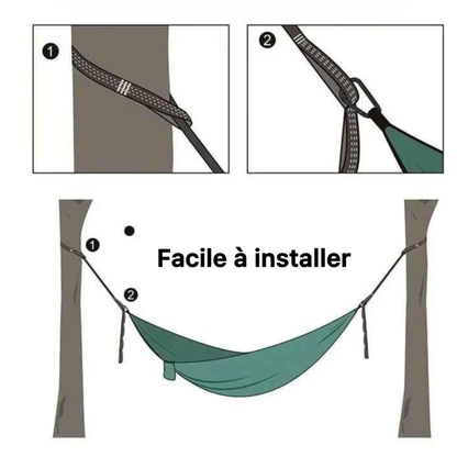 Hamac de camping portable - أرجوحة التخييم المحمولة