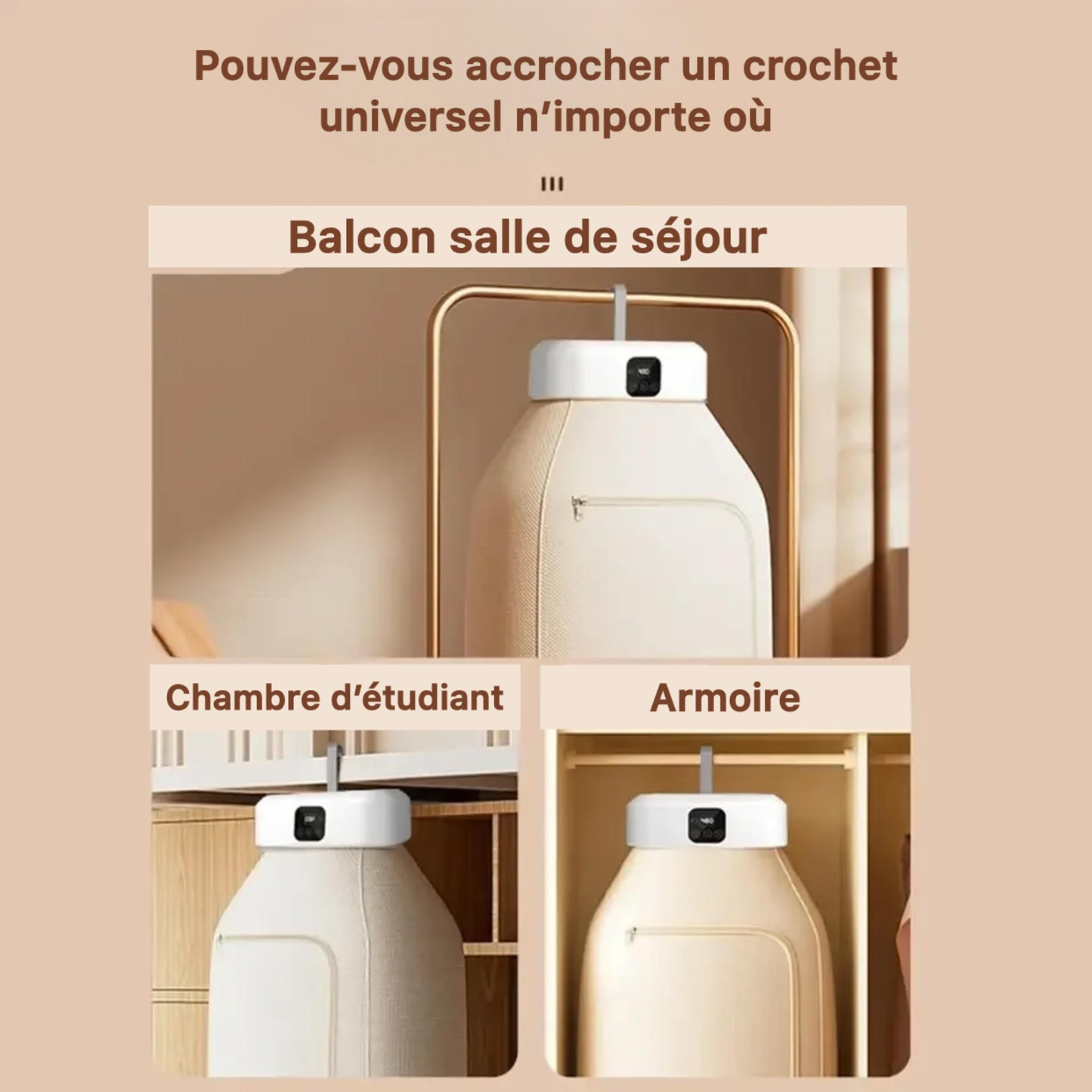 Séchoir à linge à repasser de vêtements - جهاز تجفيف وكي الملابس