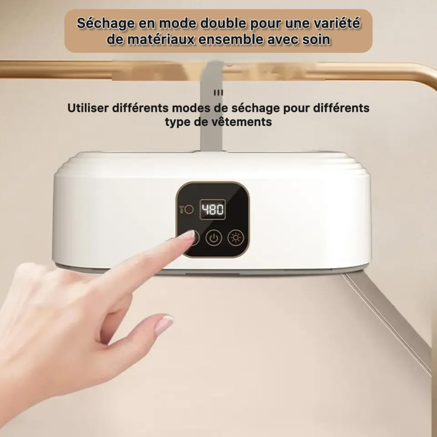 Séchoir à linge à repasser de vêtements - جهاز تجفيف وكي الملابس