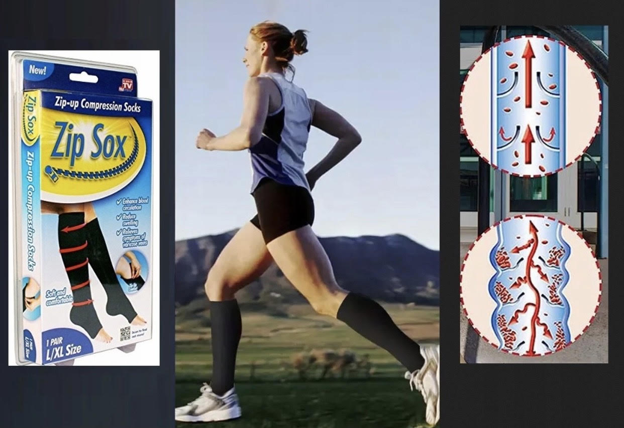 Chaussettes de compression à fermeture éclair - جوارب الضغط بسحاب