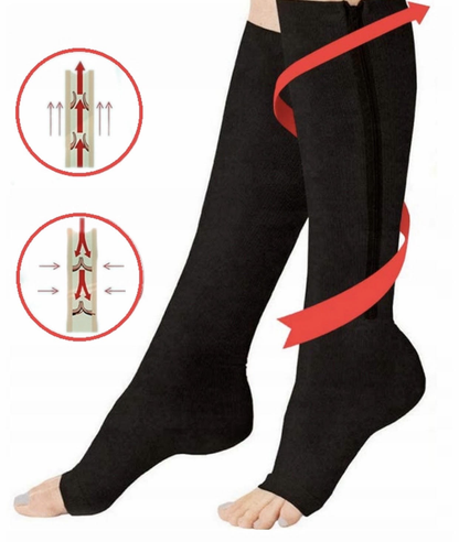 Chaussettes de compression à fermeture éclair - جوارب الضغط بسحاب