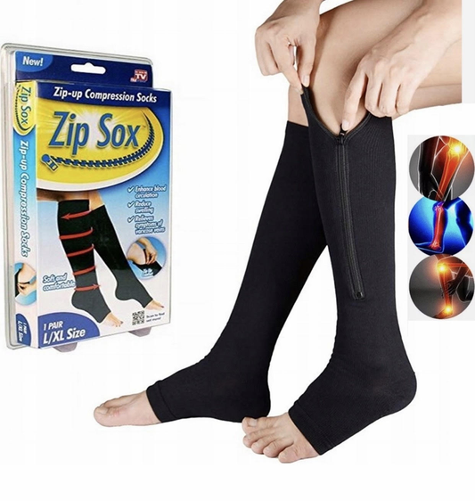 Chaussettes de compression à fermeture éclair - جوارب الضغط بسحاب