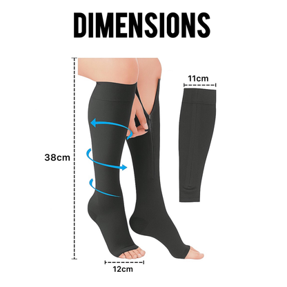 Chaussettes de compression à fermeture éclair - جوارب الضغط بسحاب