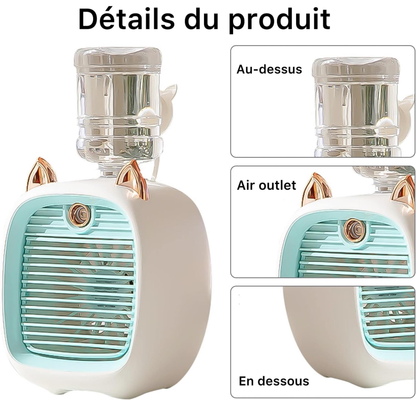 Ventilateur à brumisation - مروحة مع رش الماء