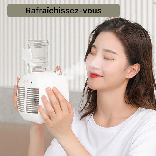 Ventilateur à brumisation - مروحة مع رش الماء