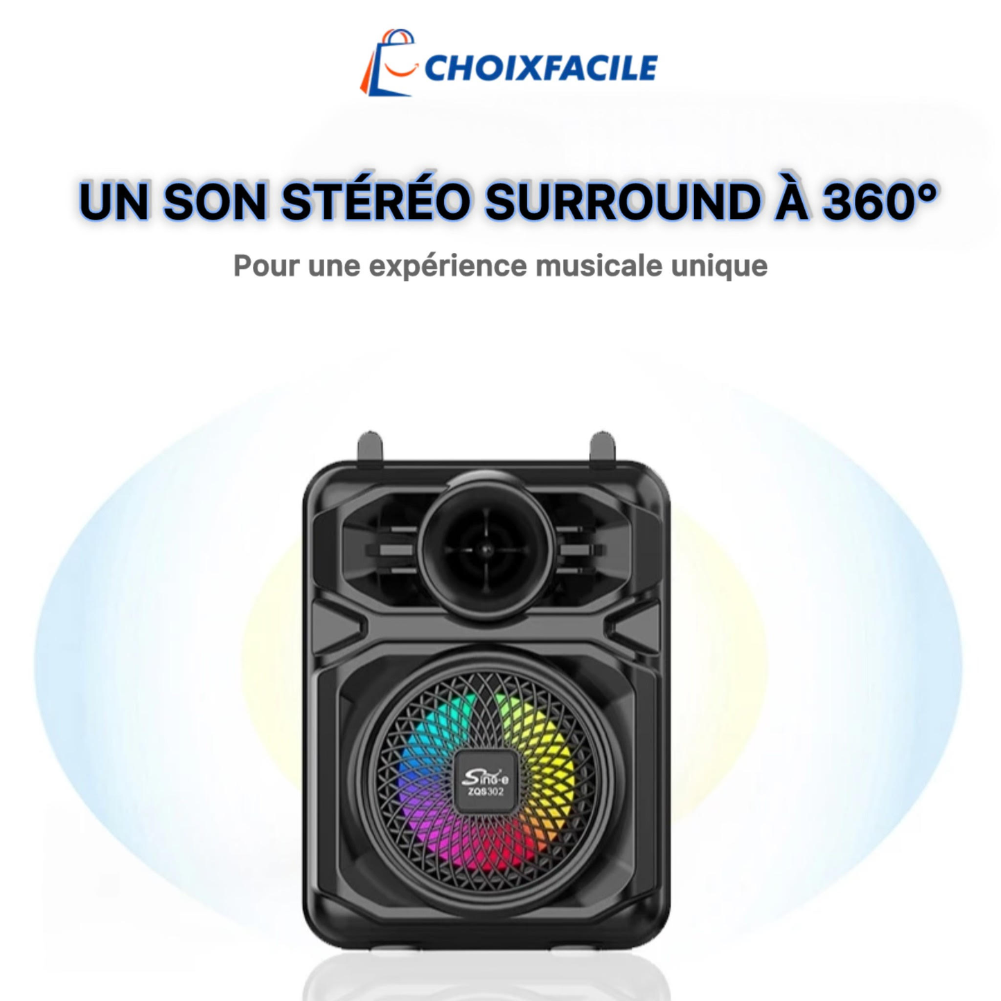 Enceinte Karaoké Portable avec Micro - سماعة كاريوكي محمولة مع ميكروفون